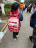 Jeep兒童書(shū)包小學(xué)生3-6年級減負護脊防下墜男女生大容量雙肩包 磚紅色 曬單實(shí)拍圖