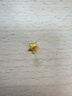 周大福 星星足金黃金耳釘(工費160)約1.15g EOF58生日禮物 曬單實(shí)拍圖