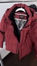 雅鹿【雅鹿專(zhuān)版】紅色短款羽絨服2025冬季加厚款90絨時(shí)尚洋氣保暖外套 紅色【男女同款】 M （建議120-135斤） 曬單實(shí)拍圖