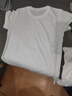 短袖T恤男純棉2026年新款大碼長(cháng)袖圓領(lǐng)體恤半袖純白色內搭打底衫 白色 L 曬單實(shí)拍圖