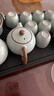京東京造 茶具整套 功夫茶具套裝帶茶盤(pán)茶壺茶杯 天青汝窯西施壺 16件 曬單實(shí)拍圖
