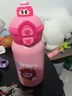 京東物流 卡通公仔兒童保溫杯一蓋雙飲杯男女生可愛(ài)便攜吸管水杯 粉色 500ml 曬單實(shí)拍圖