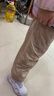 戴維貝拉（DAVE＆BELLA）兒童褲子冬季新款女童長(cháng)褲小童加絨休閑褲女寶寶保暖束腳褲 卡其色【現貨】 140 cm（建議身高130-140cm） 曬單實(shí)拍圖