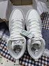 安踏皮面防潑水板鞋男鞋春季透氣高幫韓版厚底學(xué)生跑步休閑運動(dòng)鞋子 -4一度灰/象牙白【90%用戶(hù)選擇】 43 曬單實(shí)拍圖