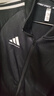 阿迪達斯（adidas）運動(dòng)套裝男春季跑步運動(dòng)套裝防風(fēng)夾克直筒褲兩件套 黑白 XL 曬單實(shí)拍圖