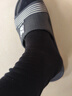 京東京造【100%純棉10A抗菌】春夏襪子男防臭透氣休閑商務(wù)中筒襪 黑灰 曬單實(shí)拍圖