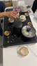高端小型茶具套裝高檔茶臺燒水壺全自動(dòng)上水一體茶盤(pán)新款烏金瓷石 觀(guān)山電器茶盤(pán)+汝窯茶具 曬單實(shí)拍圖