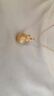 中國黃金（CHINA GOLD）福袋黃金項鏈女錢(qián)袋子足金吊墜生日禮物送女朋友老婆 （金重約1g）贈銀鏈 曬單實(shí)拍圖