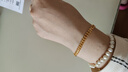 周生生永系列黃金手鏈復古魚(yú)骨足金手飾21001B計價(jià)17厘米9.55克 曬單實(shí)拍圖