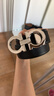 菲拉格慕（Ferragamo）男士雙面GANCINI可調式腰帶 0686671_C_95 禮物送男友 曬單實(shí)拍圖