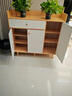 入戶(hù)門(mén)實(shí)木生態(tài)板鞋柜家用門(mén)口室內玄關(guān)柜大容量?jì)ξ锕袷占{柜鞋架 【進(jìn)口防潮實(shí)木生態(tài)板 免拉手】煙霞暖咖140*32*100cm 曬單實(shí)拍圖