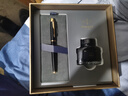 派克（PARKER）鋼筆 簽字筆 商務(wù)辦公高檔精致禮物生日送禮高顏值文具 IM純黑麗雅金夾墨水筆+大墨水禮盒 曬單實(shí)拍圖