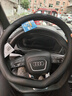 奧迪方向盤(pán)套真皮A6L/A4L/A7L/A8L/Q5L/A3A5Q3Q7Q8Q6車(chē)把套超薄款 D型超薄款【黑色線(xiàn)】帶車(chē)標 曬單實(shí)拍圖