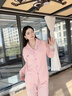 俞兆林睡衣女春秋季100%純棉長(cháng)袖長(cháng)褲可外穿全棉夏季大碼家居服套裝 NSWR-10512 【100%純棉，抗菌透氣】 L （建議100-110斤） 曬單實(shí)拍圖