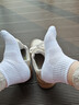 FitonTon4雙毛巾襪子男春秋季純棉短襪中筒運動(dòng)襪籃球襪純色百搭白色襪子 曬單實(shí)拍圖