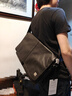 KNOMOKobe男士包包斜挎包背包牛皮單肩包商務(wù)公文包真皮男包 黑色 曬單實(shí)拍圖
