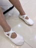 s.lemon兒童白色舞蹈鞋男童軟底練功鞋中國舞形體鞋男生專(zhuān)用芭蕾舞跳舞鞋 白色彈力布款 建議拍大2碼 33 曬單實(shí)拍圖