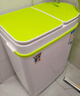 小鴨雙桶家用小型洗衣機迷你嬰兒童內衣褲襪子洗脫一體半自動(dòng) 3.5KG淺綠色【藍光功能丨洗脫兩用】 曬單實(shí)拍圖
