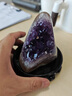 戶(hù)璃天然紫晶洞紫水晶洞錢(qián)袋子原石黃水晶晶簇辦公室客廳玄關(guān)喬遷擺件 300-400g7厘米左右 曬單實(shí)拍圖