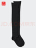 優(yōu)衣庫女裝HEATTECH高筒襪/襪子480734 09 黑色 S /M/23～25 cm 曬單實(shí)拍圖