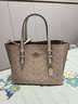 蔻馳（COACH）【品牌直供】女士MOLLIE25中號手提斜挎托特包CV965女神節禮物 曬單實(shí)拍圖
