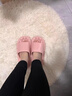 紅豆踩屎感拖鞋女夏季2026新款室內家居浴室洗澡防滑大碼情侶涼拖男士 胭脂粉【按摩軟底】 38-39 【適合37-38腳穿】 曬單實(shí)拍圖