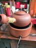 湘茗堂朱泥紫砂砂銚壺茶壺陶瓷煮茶壺煮茶爐燒水壺電陶爐煮茶器電陶爐 千禧紅泥爐+朱泥砂銚壺 520ml 曬單實(shí)拍圖