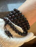 蔓笙小葉紫檀手串男佛珠手鏈108顆老料血檀木高油文玩串珠男女手把件 8mm【盤(pán)玩布袋】 曬單實(shí)拍圖