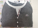 ELLE ACTIVE假兩件長(cháng)袖毛衣針織衫女春季新款絲光棉撞色氣質(zhì)打底衫長(cháng)袖上衣 花灰色 M 曬單實(shí)拍圖