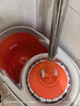 大衛拖把專(zhuān)家免手洗旋轉拖把桶 多款式 小木馬拓樸四驅動(dòng)拓撲腳踏踩拖布拖圓形 桔色套裝(加粗防爆桿) .2個(gè) x 金屬籃+金屬腳踏 x 加強 曬單實(shí)拍圖