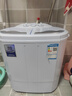 奧克斯（AUX）洗+脫共4.2公斤小型嬰兒童衣物專(zhuān)用洗衣機宿舍家用迷你雙桶缸內衣褲半自動(dòng)洗衣機XPB22-1288 白色 曬單實(shí)拍圖