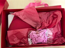 ubras虞書(shū)欣同款26迎新鉆石紅盒無(wú)尺碼紅色內衣女本命年騏驥紅禮盒背勾 曬單實(shí)拍圖