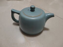 金鑲玉仿宋汝窯茶壺陶瓷天藍釉泡茶壺開(kāi)片可養功綠茶普洱壺夫茶具送禮物 悠然仿宋汝窯井欄壺 240ml 曬單實(shí)拍圖