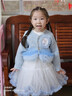 迪士尼艾莎女童裙子套裝春裝2026新款公主裙洋氣連衣裙兒童套裝兩件套 曬單實(shí)拍圖