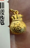 周六福（ZLF）三八節女神禮物      黃金吊墜福袋吊墜女款飾品代代平安 計價(jià) 足金 1.96g 曬單實(shí)拍圖