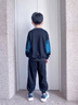 兒童裝男童套裝春裝2026新款春秋款中大童男孩春季衛衣運動(dòng)酷帥潮 藍色 150 曬單實(shí)拍圖