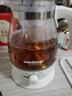 金灶（KAMJOVE）煮茶器新款噴淋式煮茶壺 玻璃燒水壺保溫一體養生煮茶壺全自動(dòng)泡茶爐圍爐煮茶器具A-52 白色 1L 曬單實(shí)拍圖