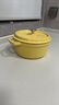 1號會(huì )員店琺瑯鍋湯鍋24cm 鑄鐵燉鍋3.5L煲湯鍋24cm黃色 多功能烹飪 曬單實(shí)拍圖