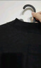 俞兆林針織打底衫女內搭半高領(lǐng)毛衣修身長(cháng)袖中領(lǐng)可外穿上衣秋冬黑色 曬單實(shí)拍圖