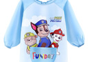 汪汪隊立大功（PAW PATROL）兒童罩衣防水畫(huà)畫(huà)衣圍裙吃飯圍兜長(cháng)袖幼兒園反穿衣1713藍色M 曬單實(shí)拍圖