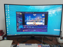 AOC 31.5英寸2K顯示器高刷電競1MS響應低藍光不閃屏臺式電腦外接筆記本液晶游戲直面曲面高清顯示屏幕 CQ32G4E 2K曲面180HZ 1500R曲率 曬單實(shí)拍圖