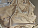 金三塔重磅真絲睡衣女100%桑蠶絲優(yōu)雅蕾絲寬松絲滑睡衣套裝家居服禮物 香妃色 L 曬單實(shí)拍圖