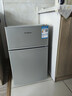 海爾同款現代冰箱【家電補貼20%】小冰箱一級能效省電家用租房車(chē) 銀色雙門(mén)116升級款一級能效 56升 曬單實(shí)拍圖