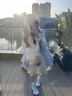渠辰斗篷洛麗塔斗篷披肩lolita婚紗披肩結婚冬季加厚漢服披風(fēng)白色披肩 優(yōu)雅風(fēng)斗篷 均碼 【建議80-160斤】 曬單實(shí)拍圖