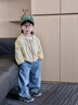嘟嘟家兒童外套夏款男童長(cháng)袖上衣連帽夏裝女童外衣純色寶寶衣服童裝百搭 日光黃 100 曬單實(shí)拍圖