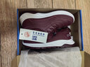 回力（Warrior）女鞋媽媽鞋春季皮面中老年鞋輕便軟底健步鞋女士運動(dòng)休閑鞋酒紅37 曬單實(shí)拍圖