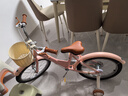 兒童自行車(chē)童車(chē)3-5-7-9歲男女復古英倫風(fēng)折疊腳踏車(chē)12/14/16/18寸 18寸 非折疊【公主粉】黑胎無(wú)后座 曬單實(shí)拍圖