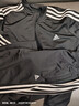 adidas女大童休閑三條紋長(cháng)袖套裝兒童秋季阿迪達斯官方輕運動(dòng)   黑色/白色   164 曬單實(shí)拍圖