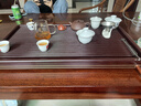 悟茗堂德國工藝32支高檔電木茶盤(pán)家用實(shí)木電膠木茶臺紅料70*40*5 曬單實(shí)拍圖