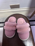 巴拉巴拉皮面兒童棉拖鞋男童防水保暖女孩秋冬季室內寶寶防滑家居毛絨拖鞋 曬單實(shí)拍圖